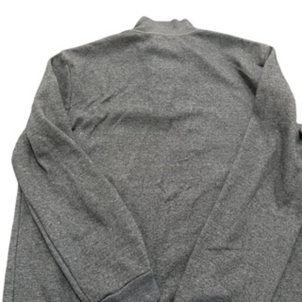 Alfani Men's Quarter Zip Pullover Sweater Size Large Gray Knit lightweight layer - Picture 4 of 13